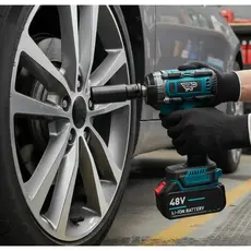 Chave Elétrica para Roda Parafusadeira Furadeira de Impacto 48V 500Nm Alta Potência Ferramenta