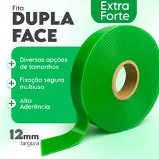 Fita Dupla Face 12mm Vários Tamanhos Extra Forte Transparente Acrílica Artesanato vhb 1m 2m 3m 5m