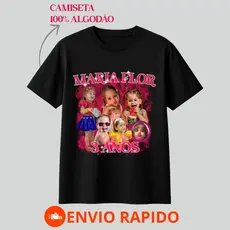 Camiseta 100% Algodão Personalizada Foto Nome Unissex Alta Qualidade Premium Várias Cores E Modelos