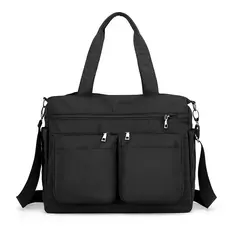 Bolsa feminina Grande Nylon impermeável de ombro alça transversal tiracolo