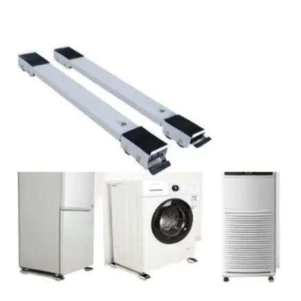 Suporte  de Aluminio Com Rodinhas Para Geladeira ou Fogão E Máquina De Lavar Base Carrinho