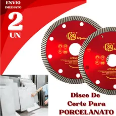 2 ou 1 Disco Diamantado Porcelanato Turbo 110mm Alta Precisão e Durabilidade