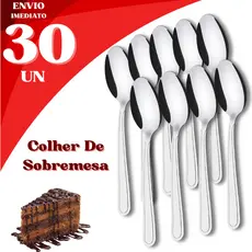 Colheres Sobremesa Inox Doce Ovo de Colher Cafeteria Confeitaria Buffet Restaurante