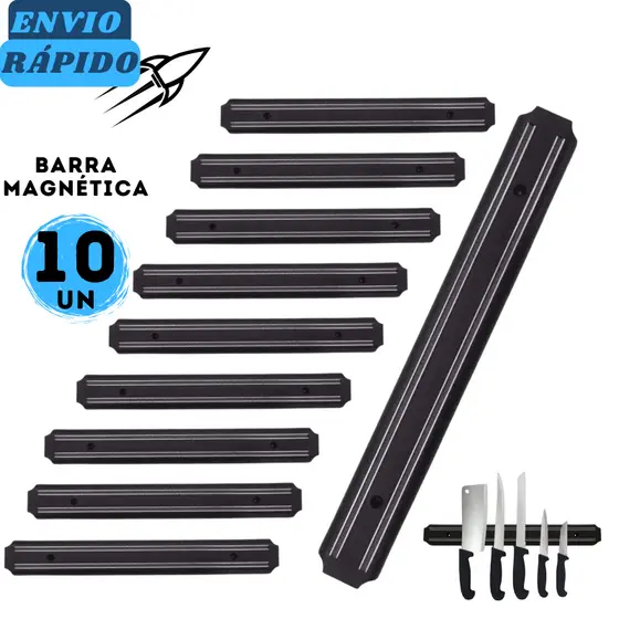 Kit 10 Barras Magnéticas 33CM Régua Imã Suporte para Facas Ferramentas Casa Restaurante