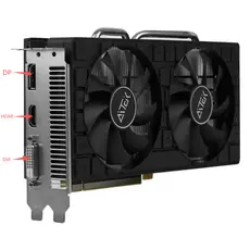 Placa De Vídeo Gamer AITEK RX 580 2048SP 8GB GDDR5 256 Bits PCIe 3.0 8 Pinos