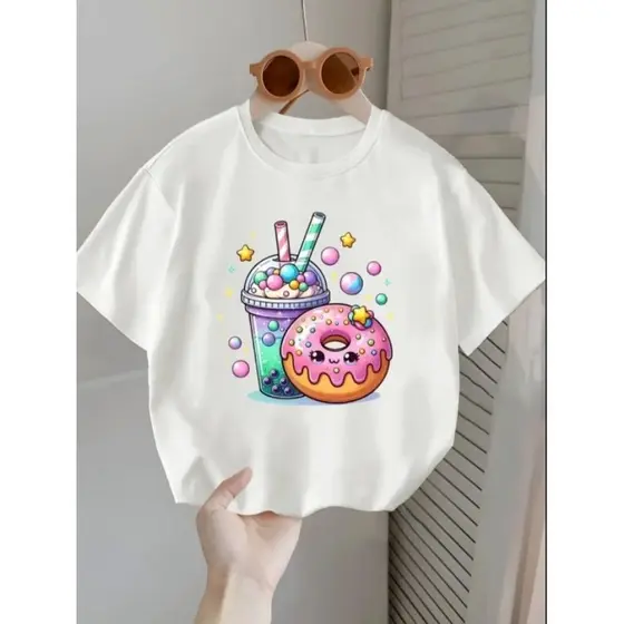 Camisa infantil Donuts Algodão Premium KIDS