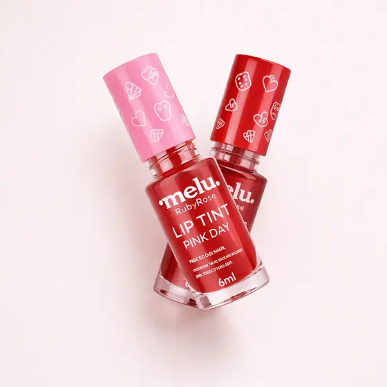 Lip Tint Melu Ruby Rose D-pantenol E Longa Duração