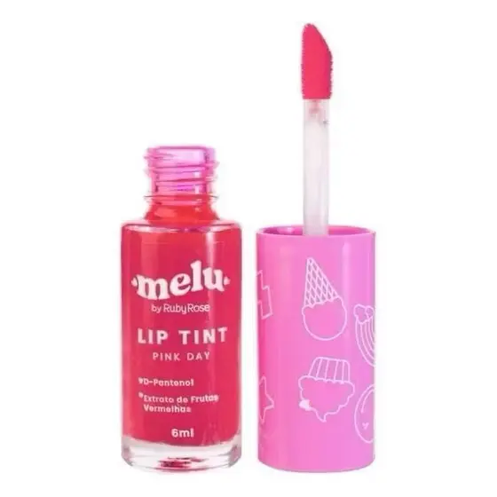 Lip Tint Melu Ruby Rose D-pantenol E Longa Duração