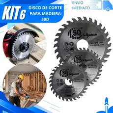 Jogo 2,3 ou 6 Disco de Corte Serra Widea 110x22,23MM 30 Dentes Profissional para Serra Circular