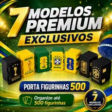 Porta Figurinhas Personalizado Até 500 Unidades | Caixa Organizadora Portátil para Trocas e Coleção