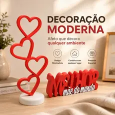 Presente Criativo para Mãe Decoração Moderna Melhor Mãe do Mundo