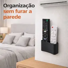 Organizador de Controles Remotos de Parede Porta Controle Universal com Adesivo
