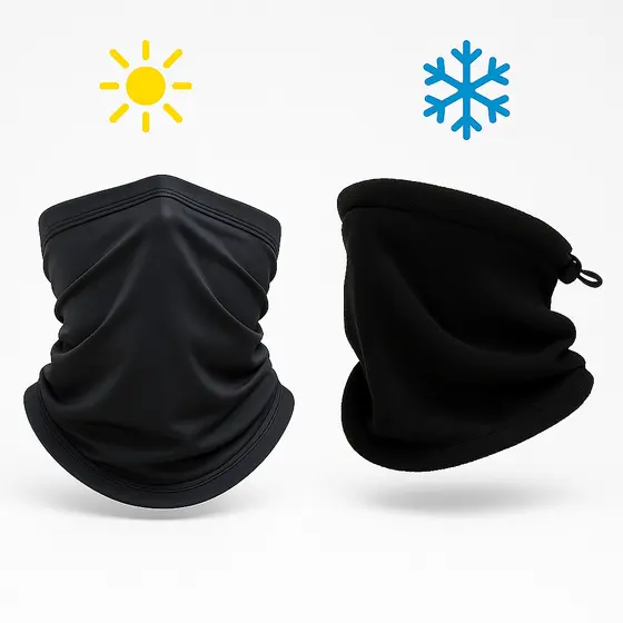 Kit 2 Pescoceira Gola Balaclava Máscara de Proteção Bandana Uv50 Frio
