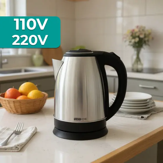 Chaleira Elétrica Térmica Oliver Home Inox 1.8 Litros Com Tampa 110v E 220v