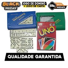 JOGO DE DOMINÓ + JOGO DE CARTA UNO