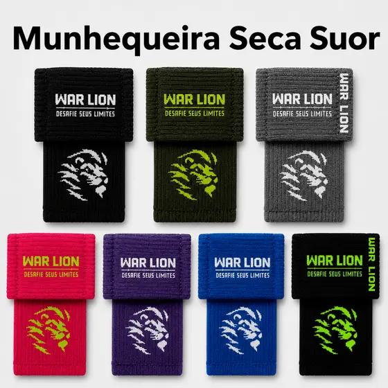 Kit com 1,2 ou 3 Munhequeiras Seca Suor Canelada Crossfit e Musculação Premium | Munhequeira Canelada Atoalhada