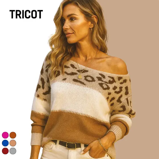 Blusa Feminina Tricot Manga Longa Onça Inverno Charmosa Delicada Fashion