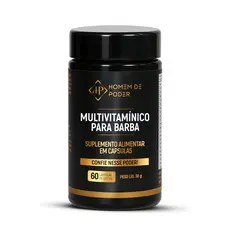 Multivitamínico Para Barba Homem De Poder Acelera o Crescimento dos Fios Barba Densa e com Brilho