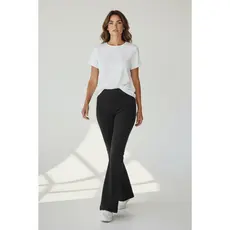 Calça Legging Flare Flanelada Boca De Sino Bailarina Grossa Zero Transparência