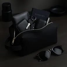 Bolsa Necessaires Masculina Viagem Basica Slim Bolsa Organizadora