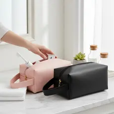 Kit 2 Necessaire feminina masculina porta maquiagem porta treco Organizadora necesser