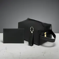 Até 6 Kits Com 3 peças Feminina Necessaire + Porta Cartão + Chaveiro Masculino