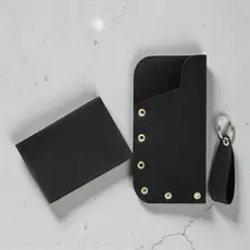 Até 10 Kits Com 3 peças Porta Óculos+ Porta Cartão + Chaveiro Masculino e Feminino Brindes