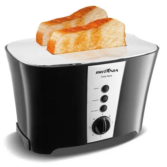 Torradeira Britânia Tosta Pane, Preta