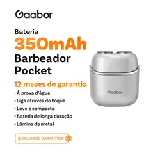Gaabor Aparador Masculino Carregamento Barbeador Portátil à Prova dÁgua Dupla Bivolt Presente ER-T01