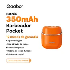 Gaabor Aparador Laranja Retrô Lavável 60min Autonomia Tipo-C Lâmina Dupla Bivolt Presente ER-T01