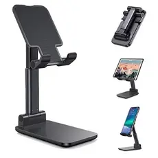 suporte Ergonômico dobravel Portátil Celular/tablet - Ajustável Mesa/SUPORTE