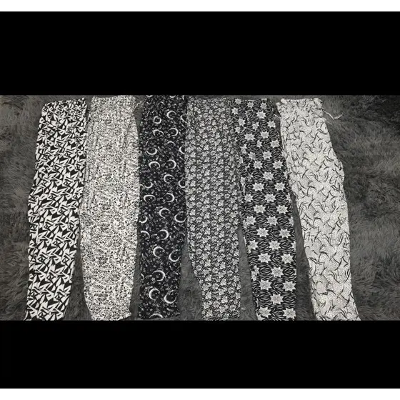 Calça de Malha Estampada Feminina