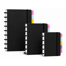 Caderno Inteligente A5/B5/A4 de Discos Removíveis Planner Bloco de Notas Estudos Universitário
