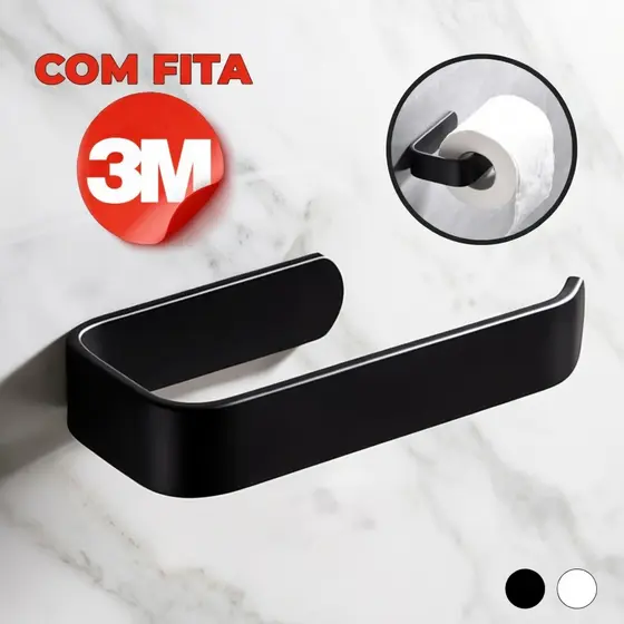 Suporte De Rolo De Papel Higiênico Acessórios Banheiro 3M Cola
