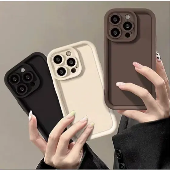 Capinha de Silicone Antiqueda para iPhone