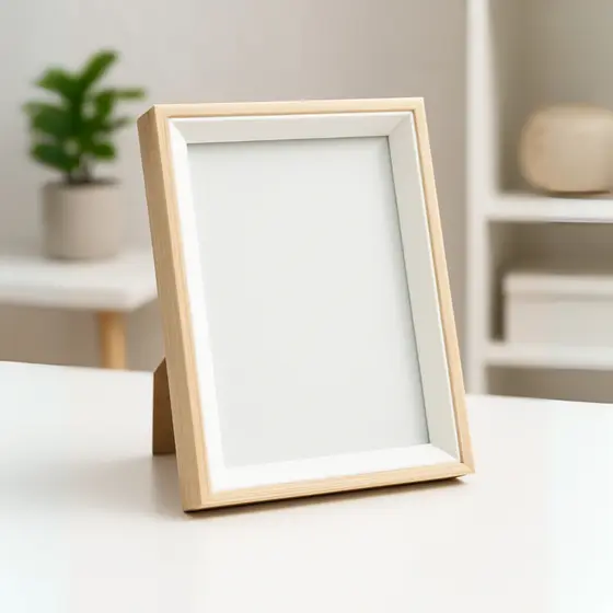 Porta-Retrato 15x20 cm MDF Branco Lyor Alto Padrão