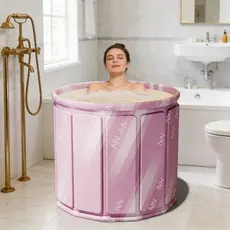 Banheira SPA Dobrável Para Adultos (Estilo Euro) – 70cm , 254L Portátil , Reforçada , Com Ralo Rápido