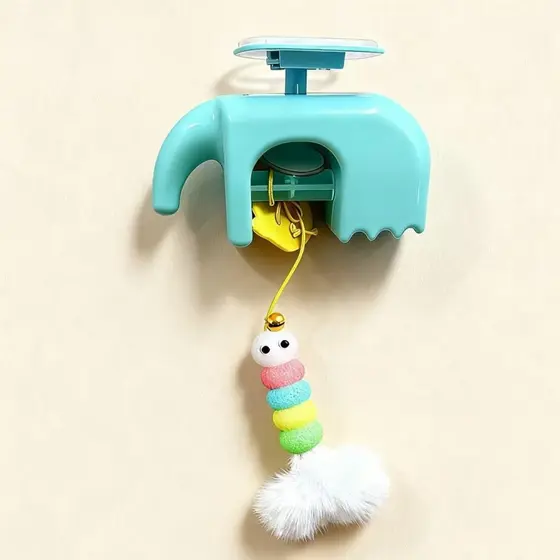 Novo Brinquedo Para Gatos Com Elevador Automático , Varinha De Penas E Bola Suspensa , Eletrônico Inteligente Entretenim