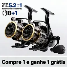 90kg Max Molinete De Pesca De Metal EVA HD1000-7000 Max Arraste 10kg Cana Em Água Salgada!!