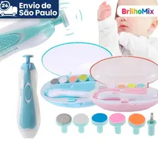 Lixa de unha Shell elétrica infantil 7 em 1 lixa de unha elétrica
