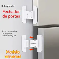 Trava Gaveta Armário Geladeira Porta Vaso Sanitário Segurança Protetor Infantil