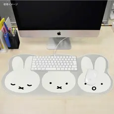 Em estoque: Mouse pad japonês Miffy, tapete de mesa de computador fofo, tapete de teclado de computador para escritório,