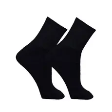 Kit 12  Pares Meias Cano Longo 75% de Algodão Preta Branca Masculina Feminina