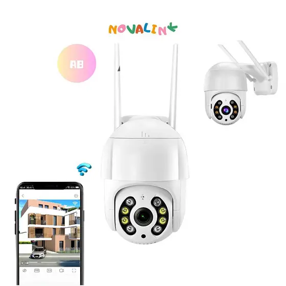 Câmera A8 Externa A Prova D'água - Infravermelho Alarme Wifi Hd Sensor De Movimento Bivolt