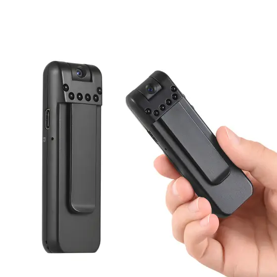 Mini Câmera Corporal De Visão Noturna Infravermelha Vídeo Digital Portátil
