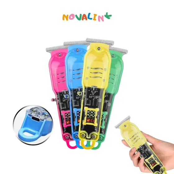Máquina de Cortar Cabelo e Barba Sem Fio com Display LCD– Potência, Estilo e Praticidade em um Só Produto