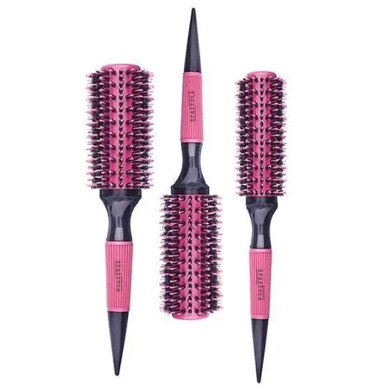 Kit 3 Escovas Profissionais De Cabelo Cerdas