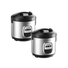 Gaabor kit com 2 panelas elétricas multifuncionais 1L capacidade pequena ideal para cozinhar 1 tigela de arroz RC-20M01A