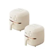 Gaabor combo com 2 fritadeiras elétricas 1.4L compactas econômicas antiaderente timer com botão único 900W AF20M-YE01A
