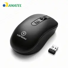 Mouse Sem Fio Ambidestro Ergonômico Com Controle de DPI Para Estudo Trabalho e Dia-a-dia Kapbom KA-602